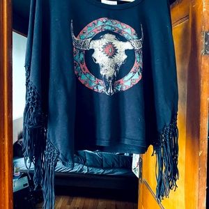 Ralph Lauren Fringe Top size medium